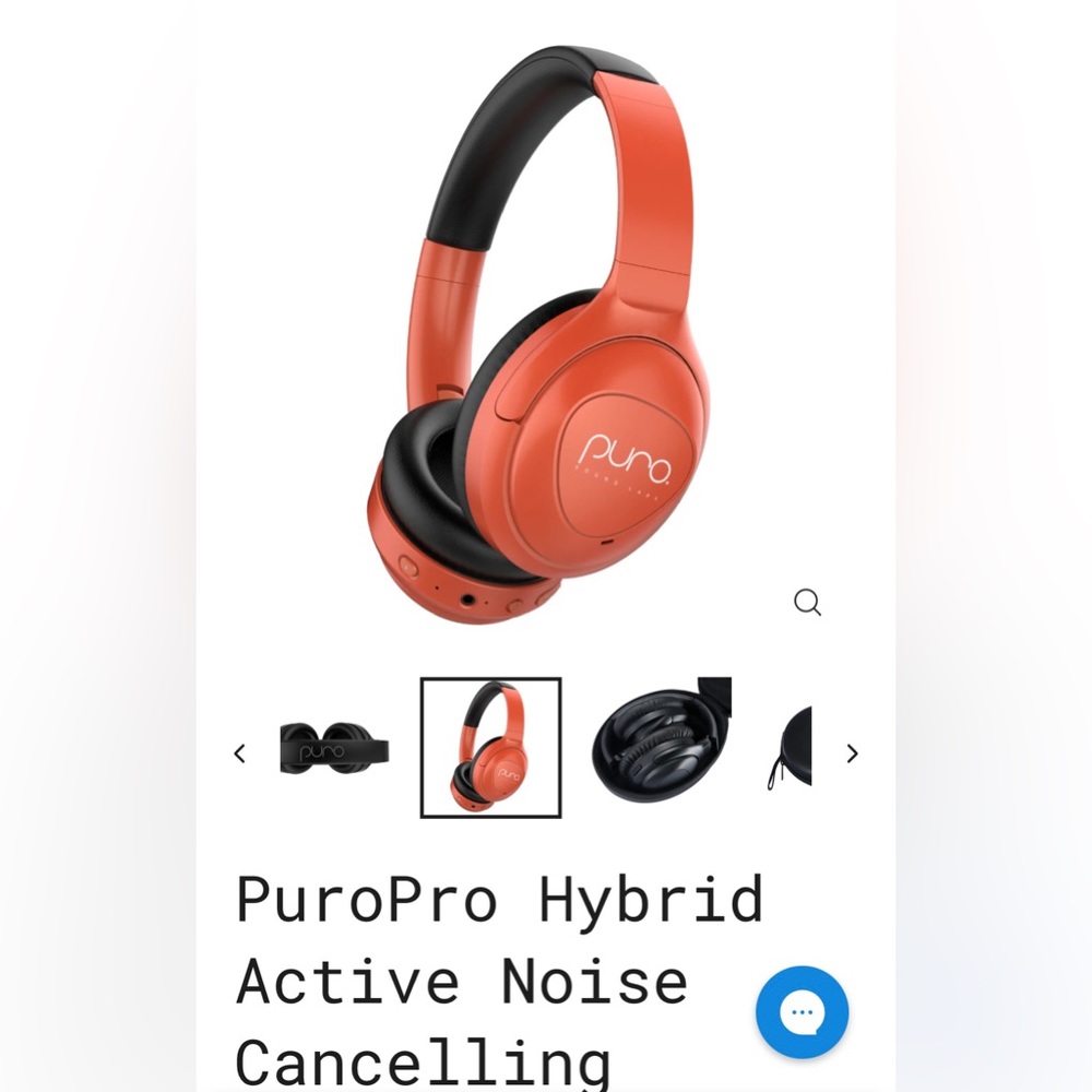 New PuroPro Hybrid Active Noise Cancelling Volume Limited Headphones Builtin Mic